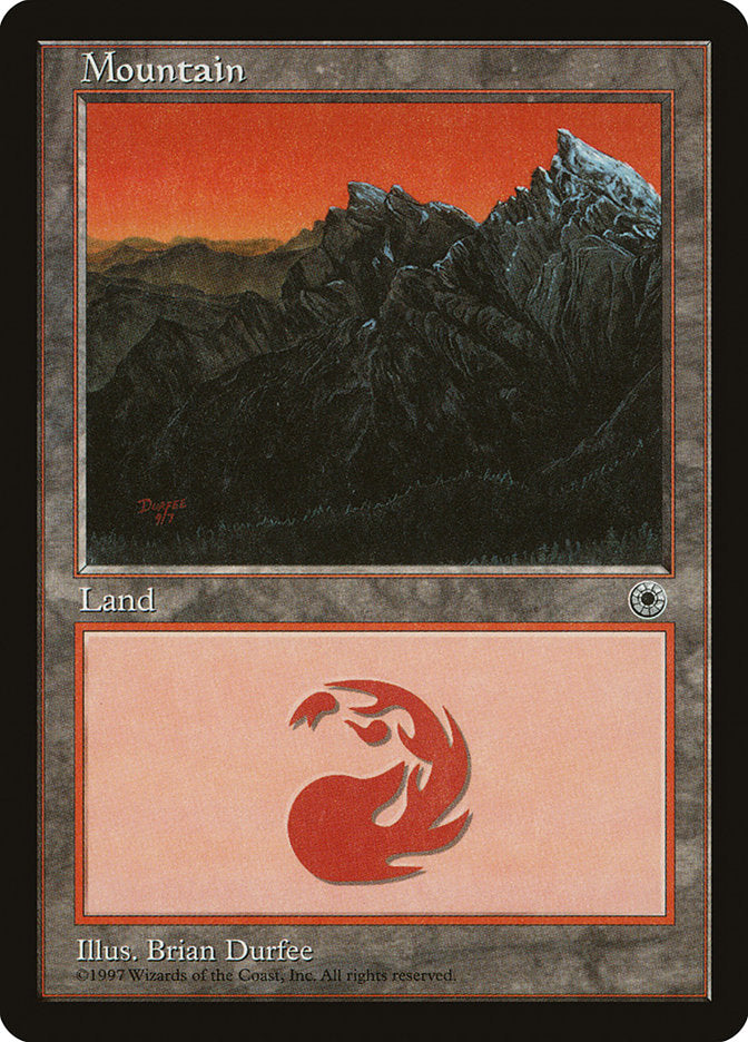Mountain (9/7 Signature / No Peak on Left) [Portal] | Jomio and Rueliete's Cards and Comics