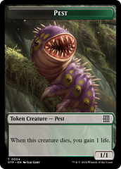 Pest // Plot Double-Sided Token [Outlaws of Thunder Junction: Breaking News Tokens] | Jomio and Rueliete's Cards and Comics