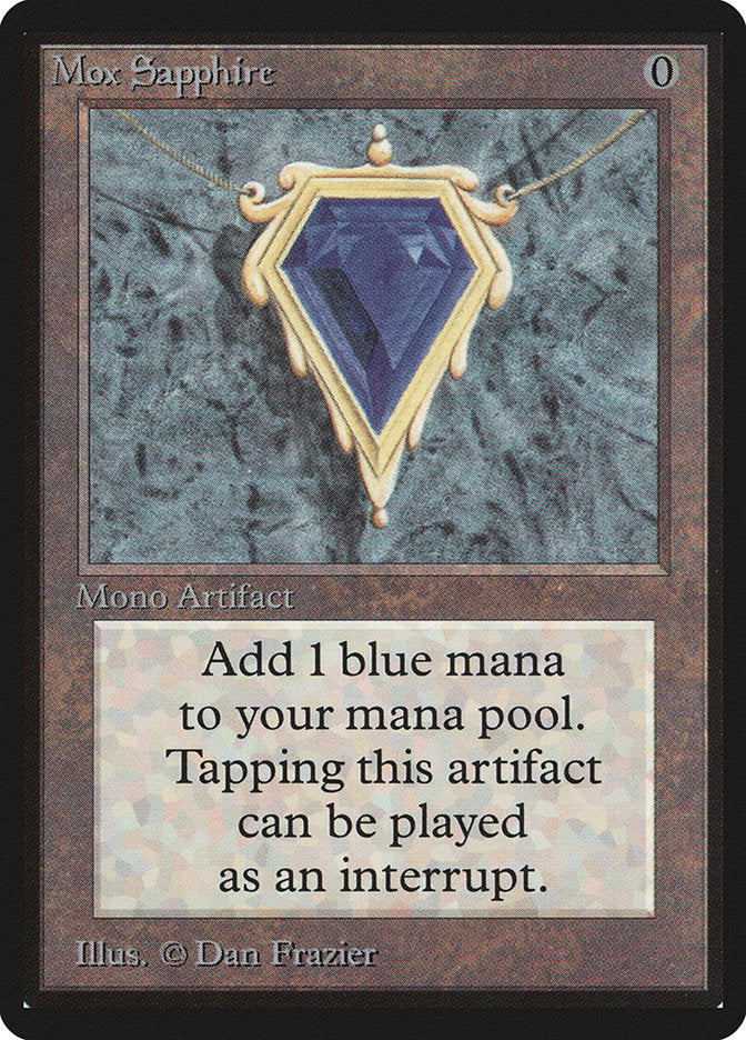 Mox Sapphire [Beta Edition] | Jomio and Rueliete's Cards and Comics