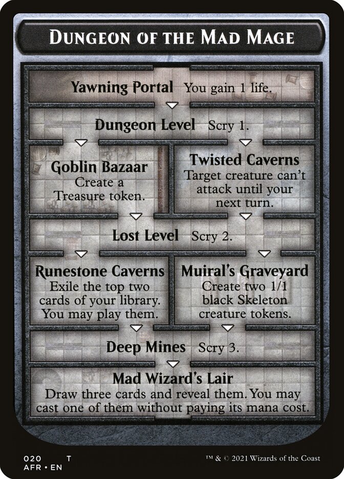 Dungeon of the Mad Mage Token (Oversized) [Oversize Cards] | Jomio and Rueliete's Cards and Comics