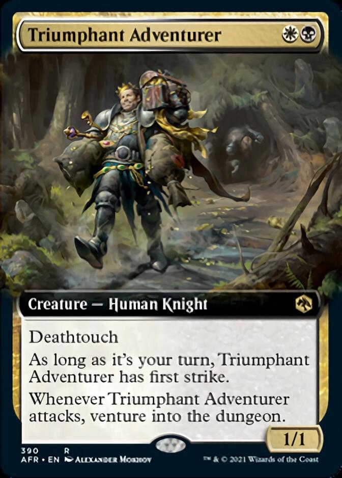 Triumphant Adventurer (Extended Art) [Dungeons & Dragons: Adventures in the Forgotten Realms] | Jomio and Rueliete's Cards and Comics