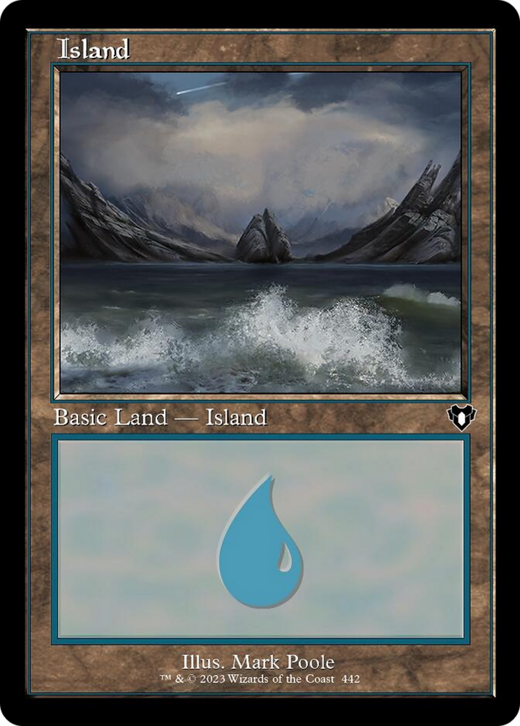 Island (442) (Retro) [Commander Masters] | Jomio and Rueliete's Cards and Comics