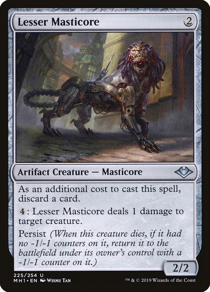 Lesser Masticore [Modern Horizons] | Jomio and Rueliete's Cards and Comics