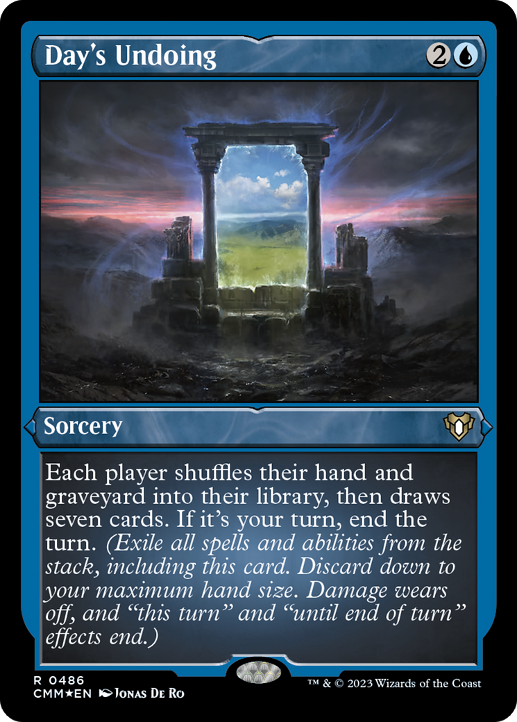 Day's Undoing (Foil Etched) [Commander Masters] | Jomio and Rueliete's Cards and Comics
