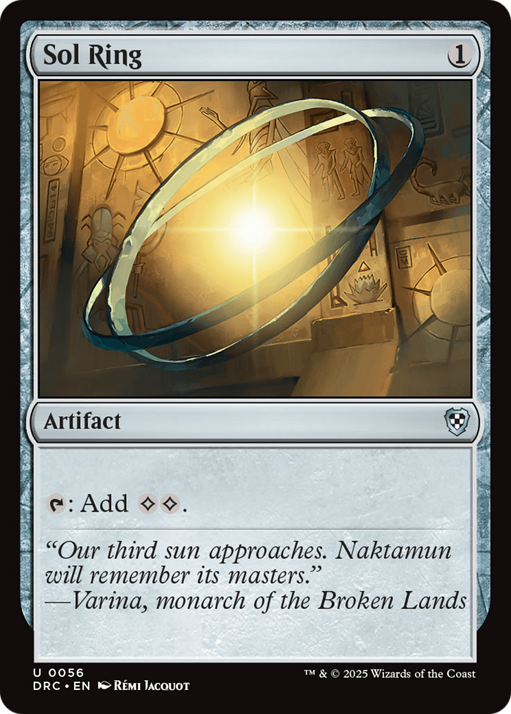 Sol Ring (0056) [Aetherdrift Commander] | Jomio and Rueliete's Cards and Comics