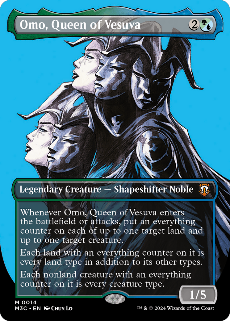 Omo, Queen of Vesuva (Borderless) [Modern Horizons 3 Commander] | Jomio and Rueliete's Cards and Comics