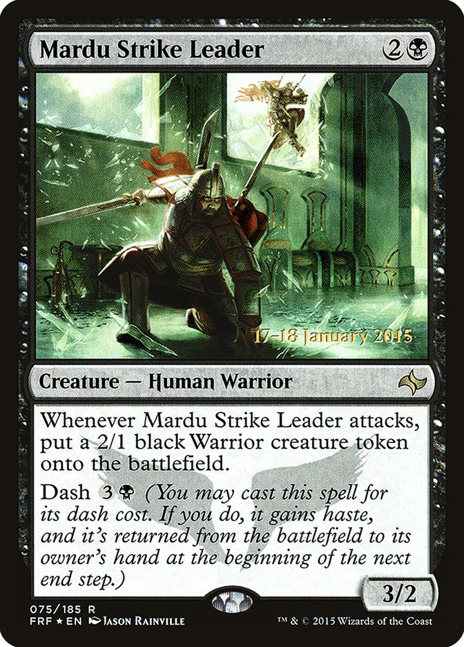 Mardu Strike Leader [Fate Reforged Prerelease Promos] | Jomio and Rueliete's Cards and Comics