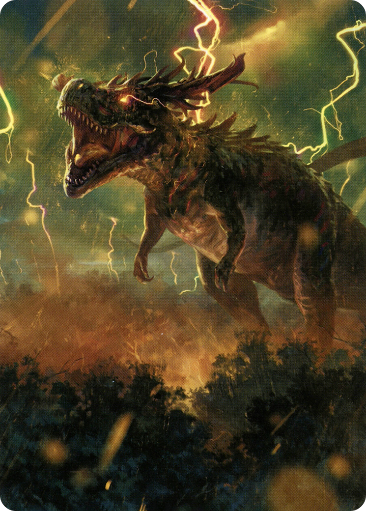 Thrasta, Tempest's Roar Art Card (42) [Modern Horizons 2 Art Series] | Jomio and Rueliete's Cards and Comics