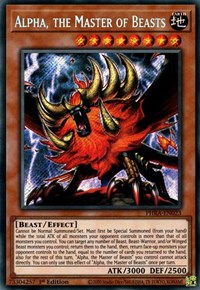 Alpha, the Master of Beasts [PHRA-EN023] Secret Rare | Jomio and Rueliete's Cards and Comics