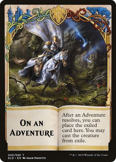 On An Adventure Double-Sided Emblem [Challenger Decks 2020 Tokens] | Jomio and Rueliete's Cards and Comics