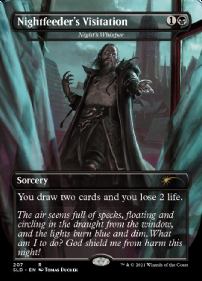 Night's Whisper - Nightfeeder's Visitation [Secret Lair Drop Series] | Jomio and Rueliete's Cards and Comics