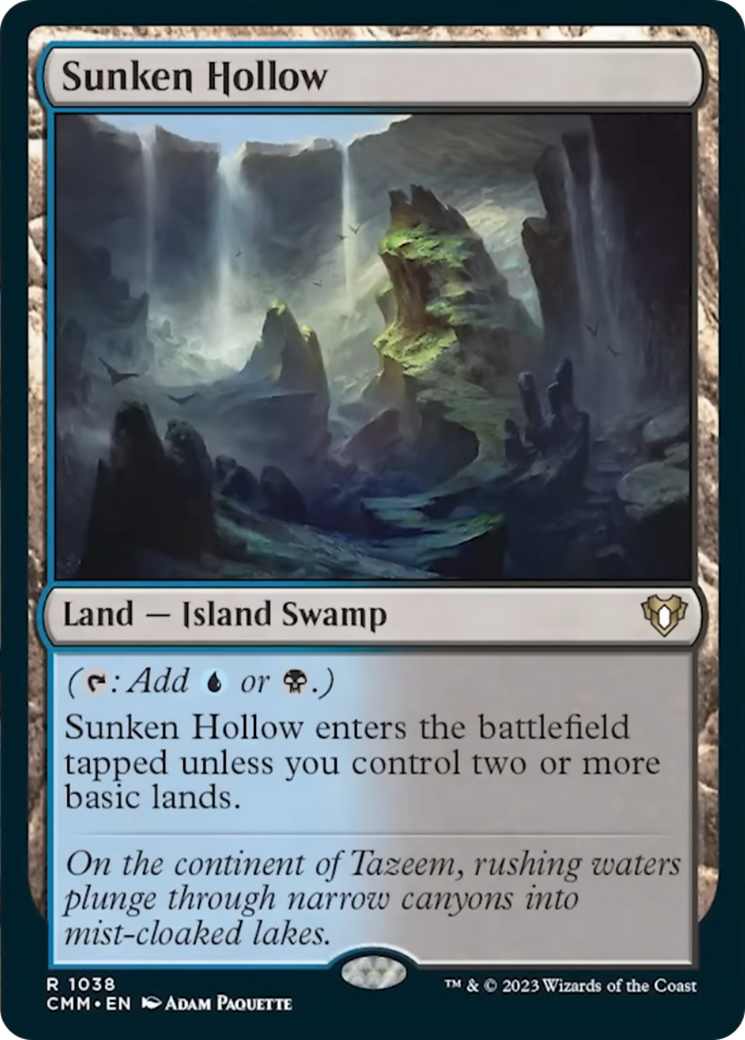 Sunken Hollow [Commander Masters] | Jomio and Rueliete's Cards and Comics