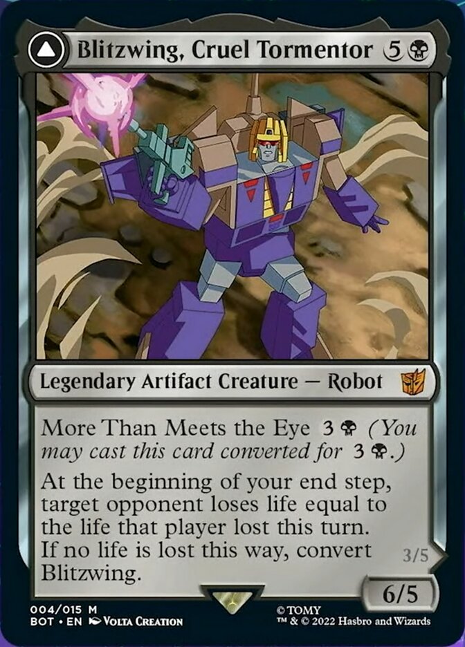 Blitzwing, Cruel Tormentor // Blitzwing, Adaptive Assailant [Transformers] | Jomio and Rueliete's Cards and Comics