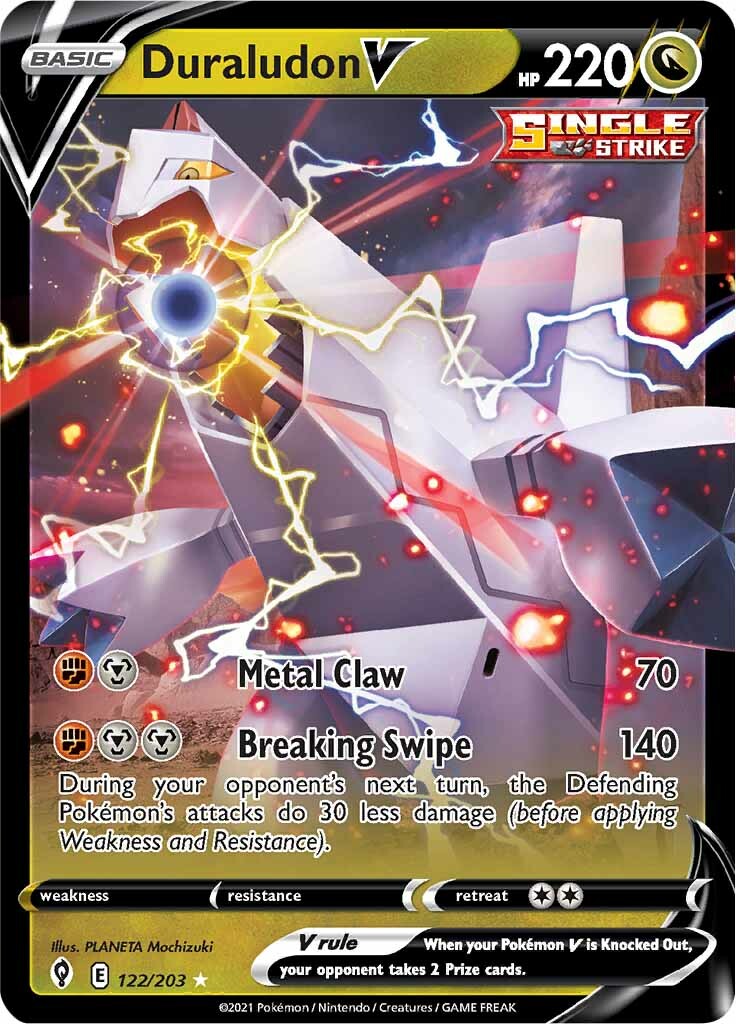Duraludon V (122/203) [Sword & Shield: Evolving Skies] | Jomio and Rueliete's Cards and Comics