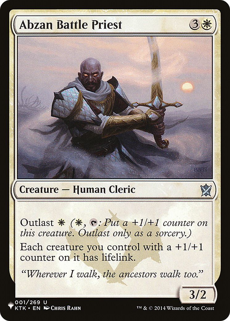 Abzan Battle Priest [The List] | Jomio and Rueliete's Cards and Comics