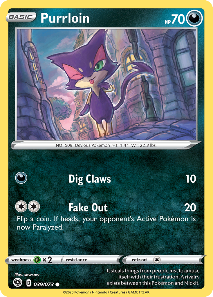 Purrloin (039/073) [Sword & Shield: Champion's Path] | Jomio and Rueliete's Cards and Comics