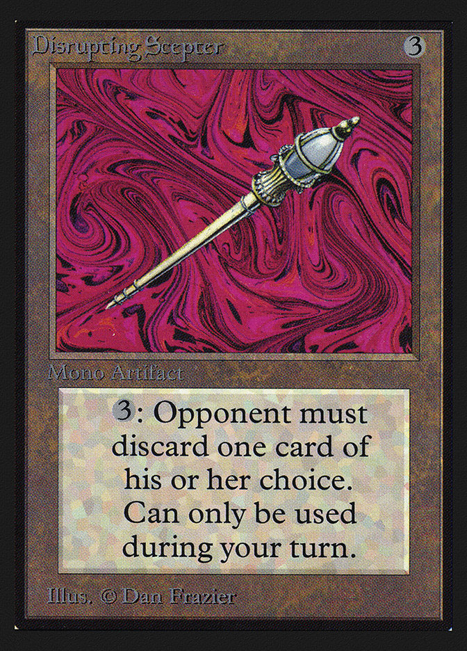 Disrupting Scepter [International Collectors' Edition] | Jomio and Rueliete's Cards and Comics