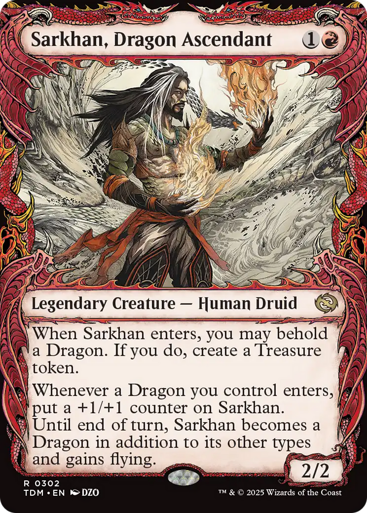 Sarkhan, Dragon Ascendant (0302) (Showcase) [Tarkir: Dragonstorm] | Jomio and Rueliete's Cards and Comics