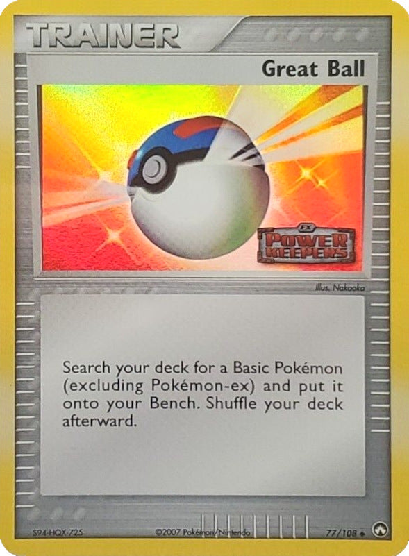 Great Ball (77/108) (Stamped) [EX: Power Keepers] | Jomio and Rueliete's Cards and Comics