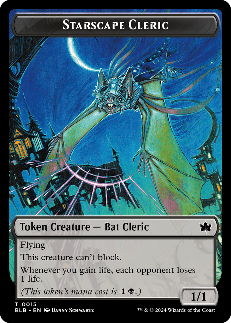 Cragflame // Starscape Cleric Double-Sided Token [Bloomburrow Tokens] | Jomio and Rueliete's Cards and Comics