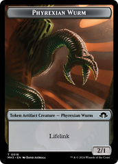 Phyrexian Germ // Phyrexian Wurm (0018) Double-Sided Token [Modern Horizons 3 Tokens] | Jomio and Rueliete's Cards and Comics