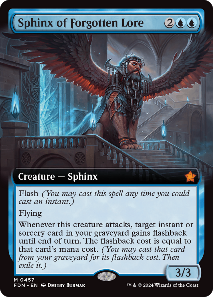 Sphinx of Forgotten Lore (Extended Art) [Foundations] | Jomio and Rueliete's Cards and Comics