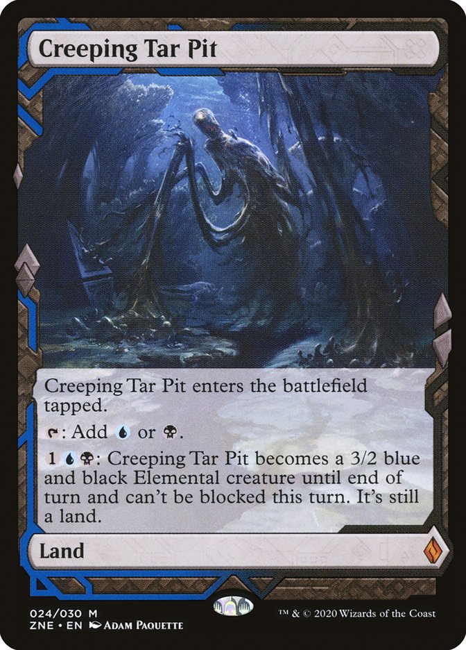 Creeping Tar Pit (Expeditions) [Zendikar Rising Expeditions] | Jomio and Rueliete's Cards and Comics