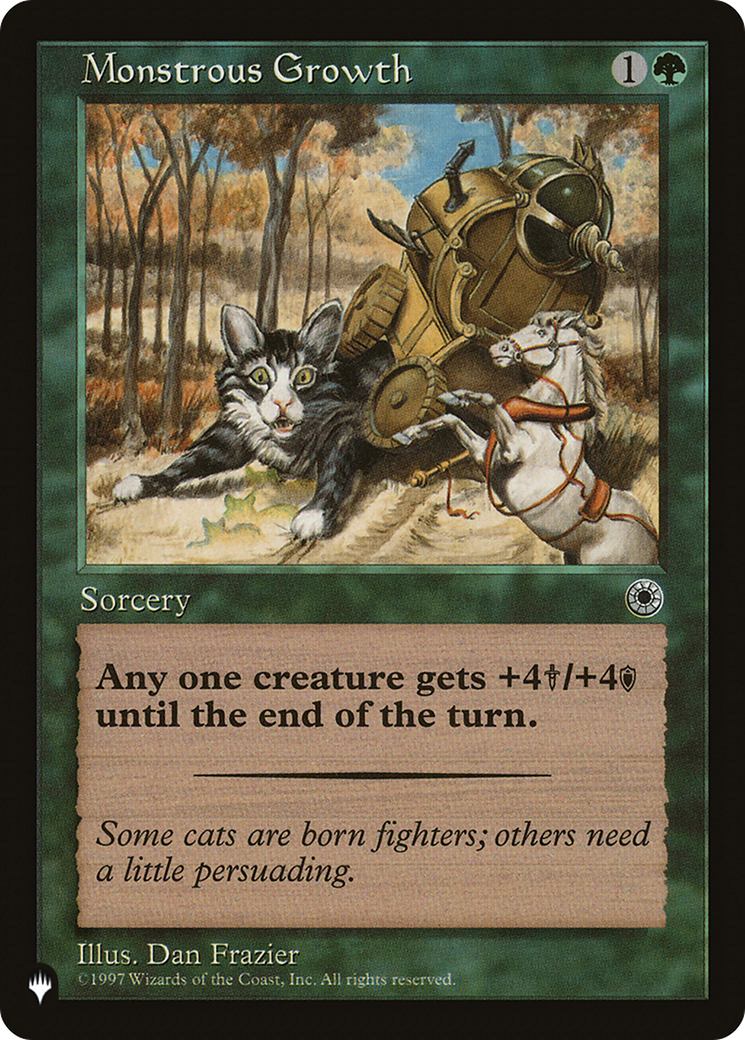 Monstrous Growth (Flavor Text) [The List] | Jomio and Rueliete's Cards and Comics