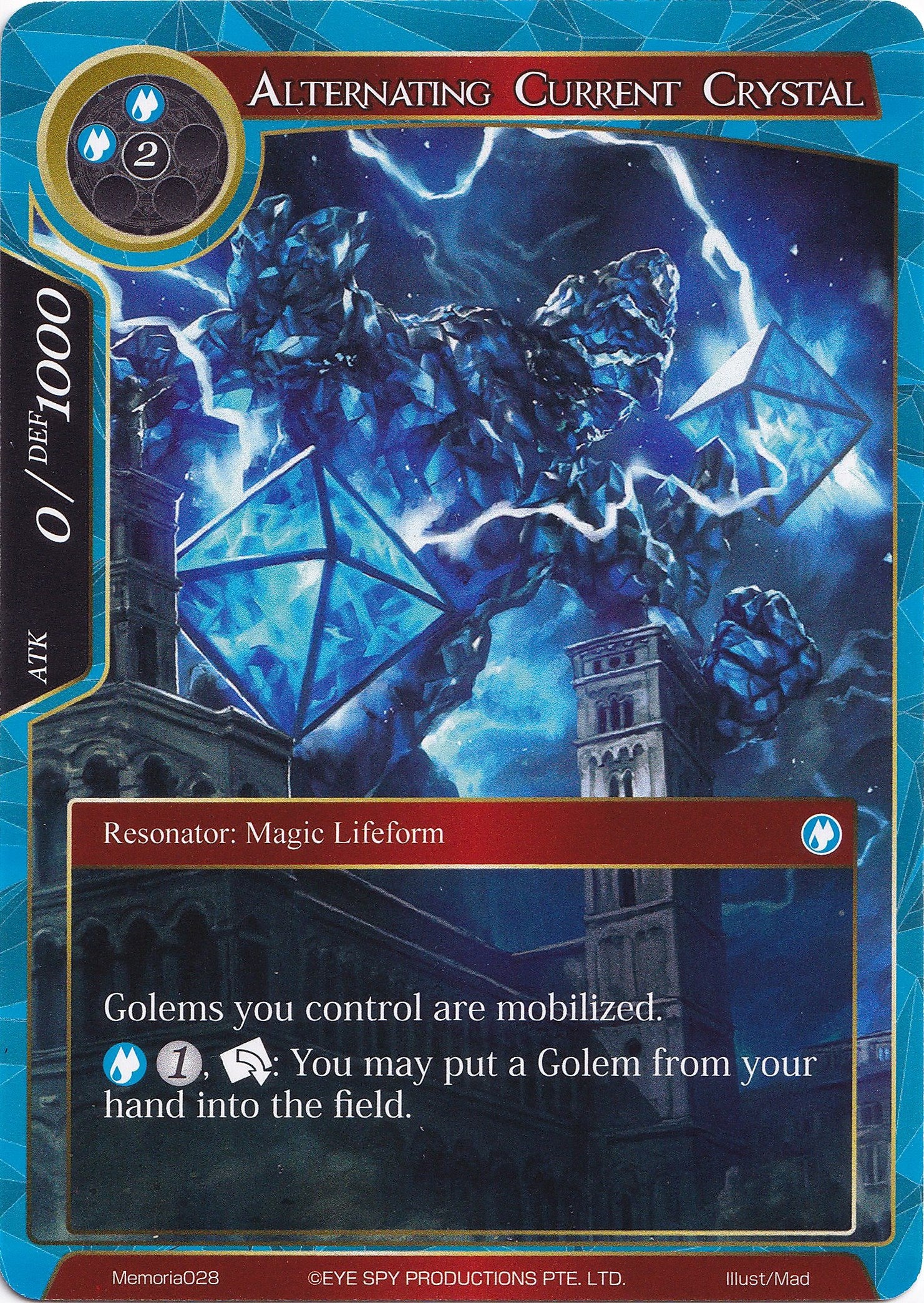 Alternating Current Crystal (Memoria028) [Alice Origin Memoria Cards] | Jomio and Rueliete's Cards and Comics