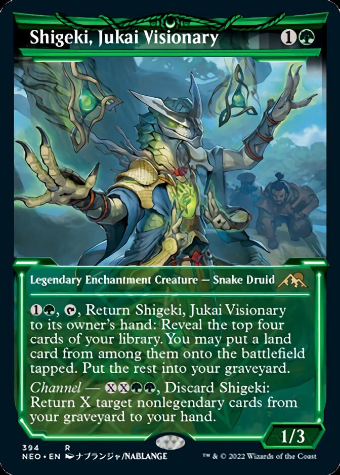 Shigeki, Jukai Visionary (Showcase Soft Glow) [Kamigawa: Neon Dynasty] | Jomio and Rueliete's Cards and Comics