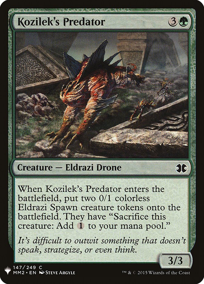 Kozilek's Predator [Mystery Booster] | Jomio and Rueliete's Cards and Comics