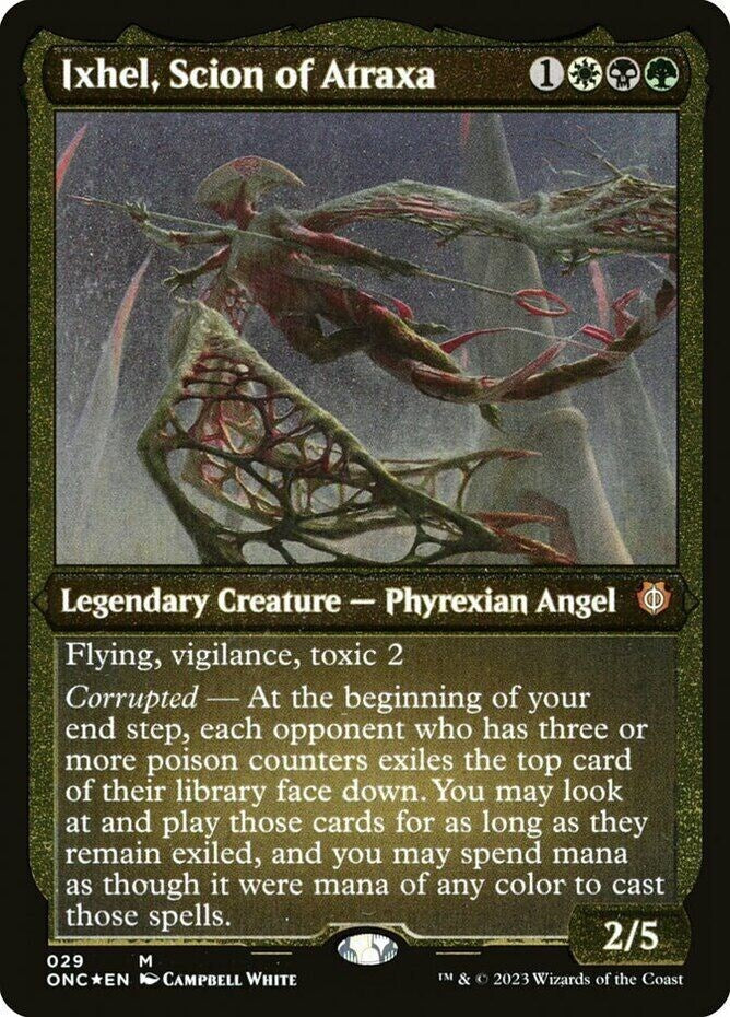 Ixhel, Scion of Atraxa (Foil Etched) (Display Commander) [Phyrexia: All Will Be One Commander] | Jomio and Rueliete's Cards and Comics