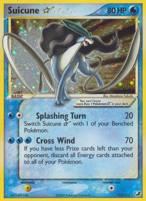 Suicune Star (115/115) [EX: Unseen Forces] | Jomio and Rueliete's Cards and Comics