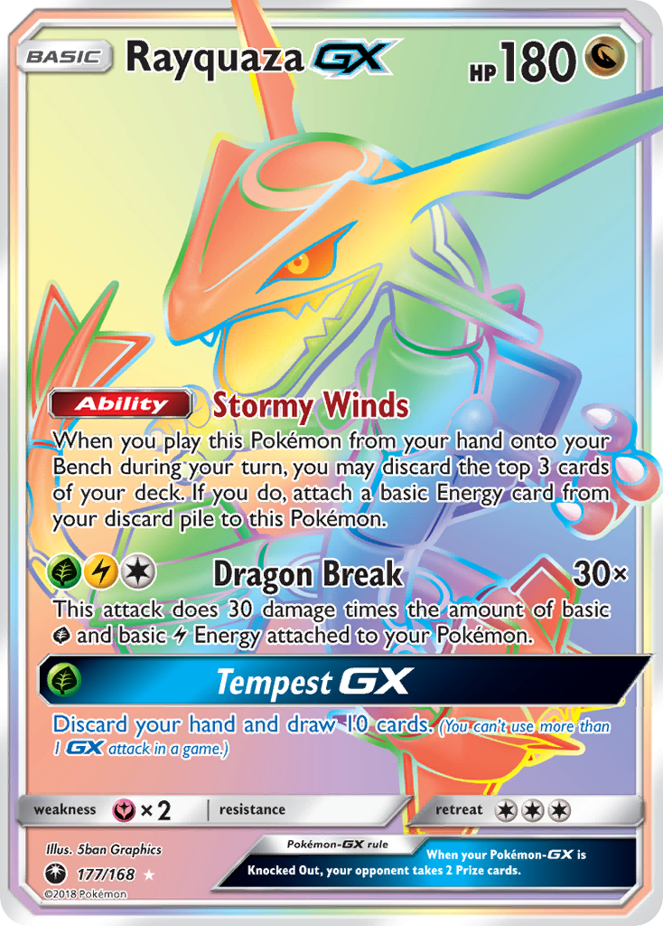 Rayquaza GX (177/168) [Sun & Moon: Celestial Storm] | Jomio and Rueliete's Cards and Comics