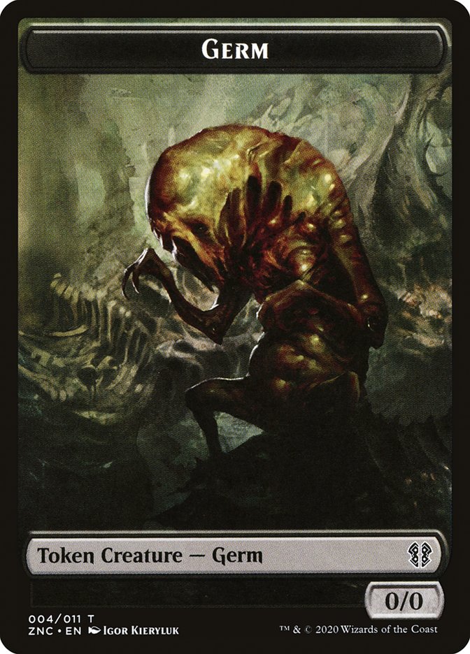 Faerie Rogue // Germ Double-Sided Token [Zendikar Rising Commander Tokens] | Jomio and Rueliete's Cards and Comics