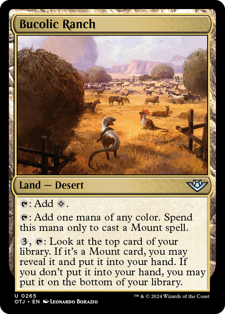 Bucolic Ranch [Outlaws of Thunder Junction] | Jomio and Rueliete's Cards and Comics