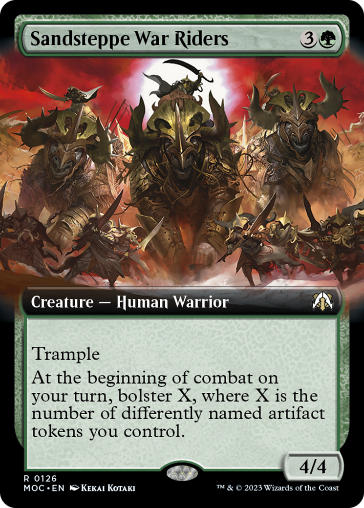 Sandsteppe War Riders (Extended Art) [March of the Machine Commander] | Jomio and Rueliete's Cards and Comics
