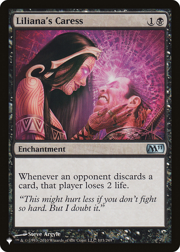 Liliana's Caress [The List] | Jomio and Rueliete's Cards and Comics