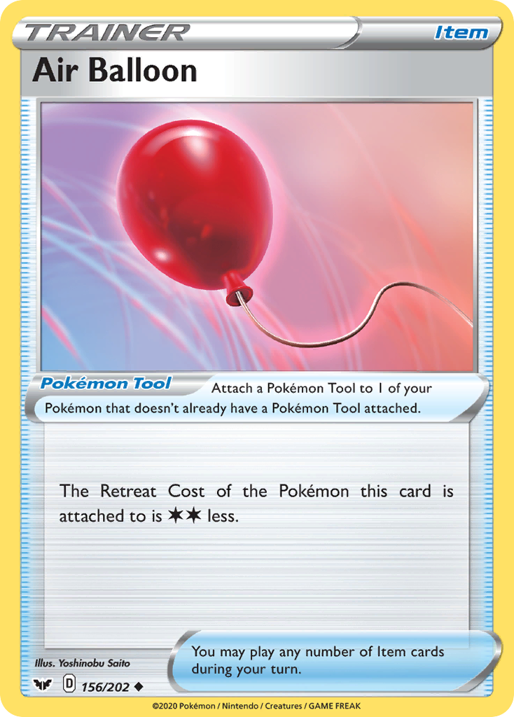 Air Balloon (156/202) [Sword & Shield: Base Set] | Jomio and Rueliete's Cards and Comics