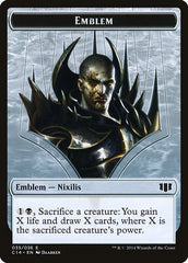 Ob Nixilis of the Black Oath Emblem // Zombie (016/036) Double-Sided Token [Commander 2014 Tokens] | Jomio and Rueliete's Cards and Comics
