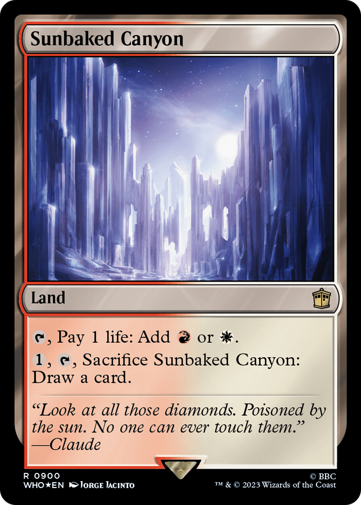 Sunbaked Canyon (Surge Foil) [Doctor Who] | Jomio and Rueliete's Cards and Comics