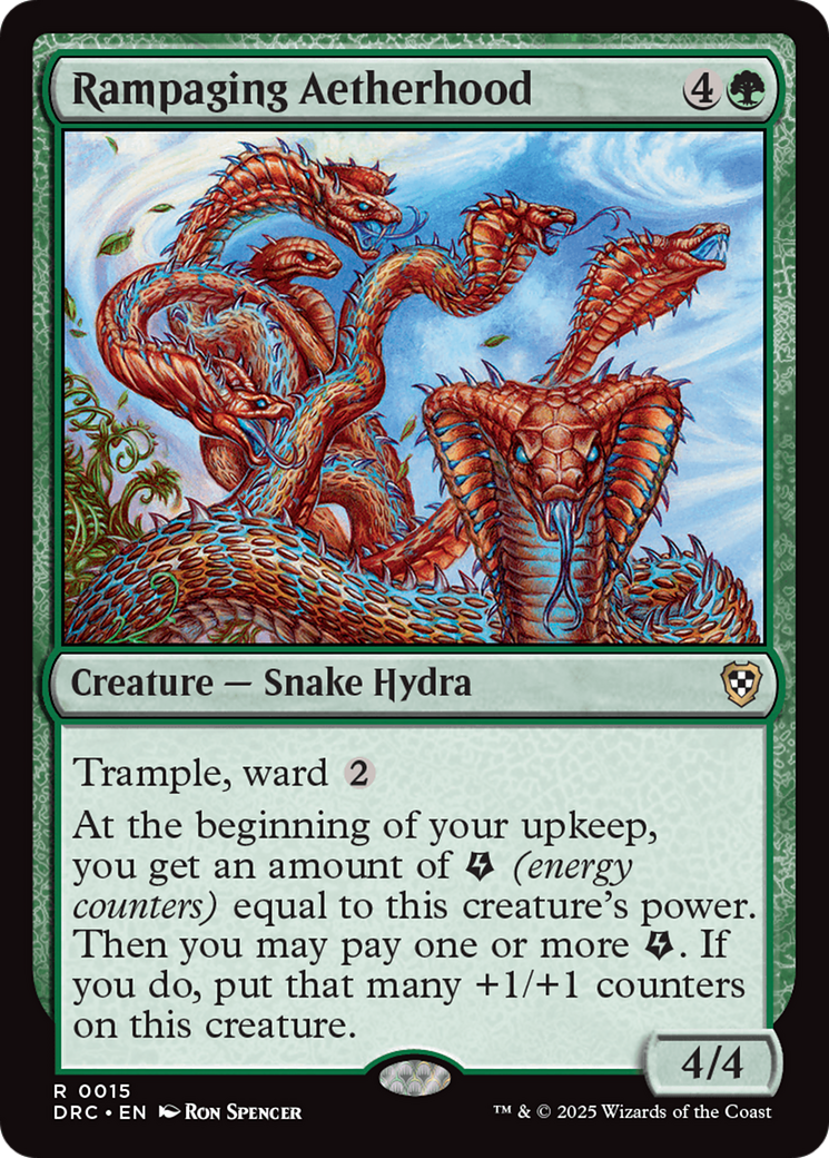 Rampaging Aetherhood [Aetherdrift Commander] | Jomio and Rueliete's Cards and Comics