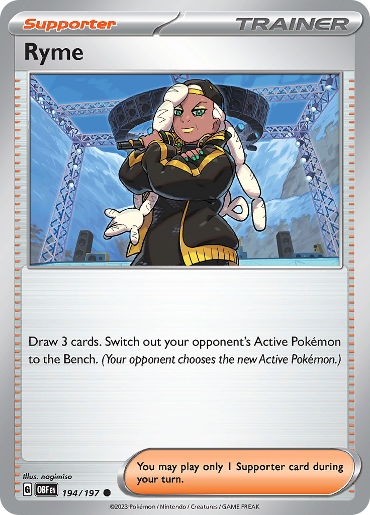 Ryme (194/197) [Scarlet & Violet: Obsidian Flames] | Jomio and Rueliete's Cards and Comics