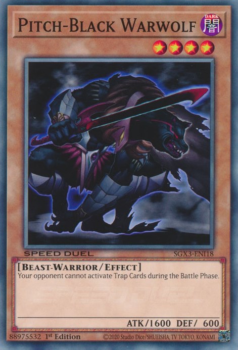 Pitch-Black Warwolf [SGX3-ENI18] Common | Jomio and Rueliete's Cards and Comics