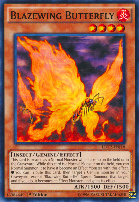 Blazewing Butterfly [LDK2-ENJ18] Common | Jomio and Rueliete's Cards and Comics