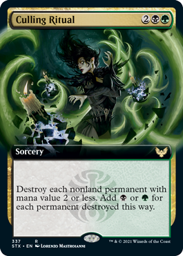 Culling Ritual (Extended Art) [Strixhaven: School of Mages] | Jomio and Rueliete's Cards and Comics