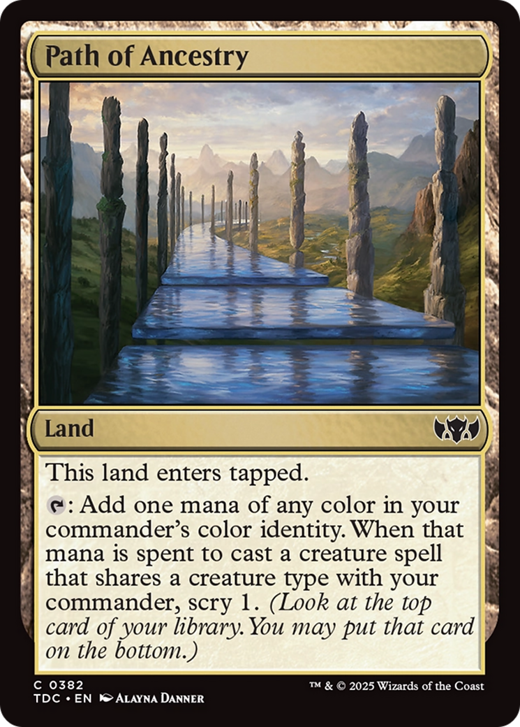 Path of Ancestry [Tarkir: Dragonstorm Commander] | Jomio and Rueliete's Cards and Comics