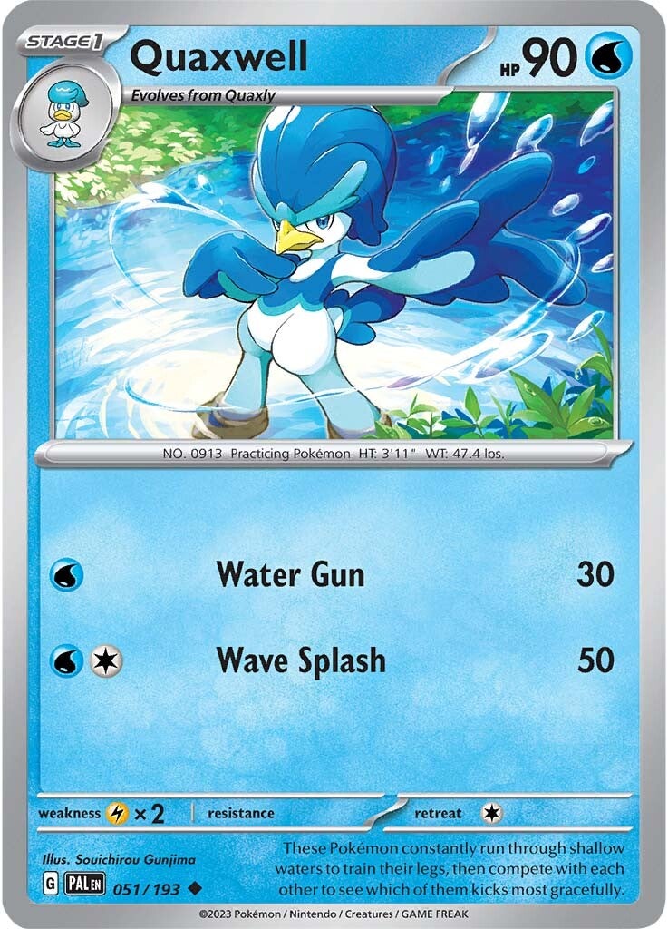 Quaxwell (051/193) [Scarlet & Violet: Paldea Evolved] | Jomio and Rueliete's Cards and Comics