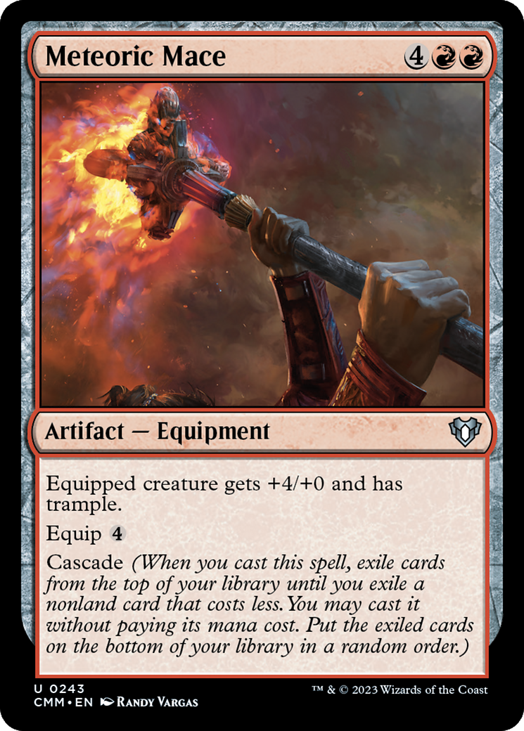 Meteoric Mace [Commander Masters] | Jomio and Rueliete's Cards and Comics