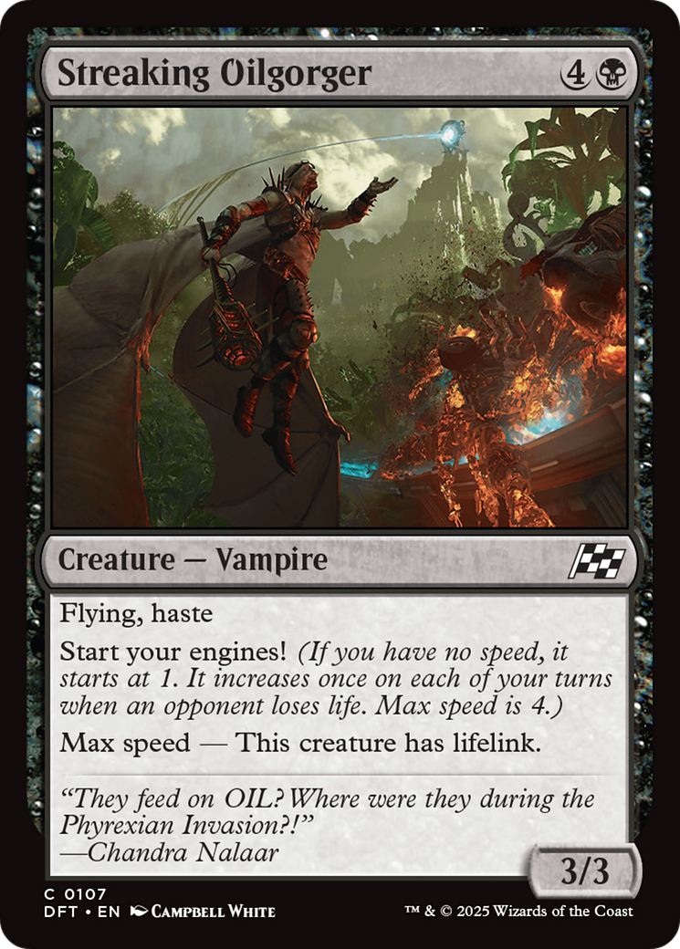 Streaking Oilgorger [Aetherdrift] | Jomio and Rueliete's Cards and Comics